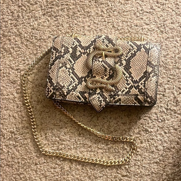 Express Handbags - Express Gold and Brown Crossbody Bags with Elegant Textures